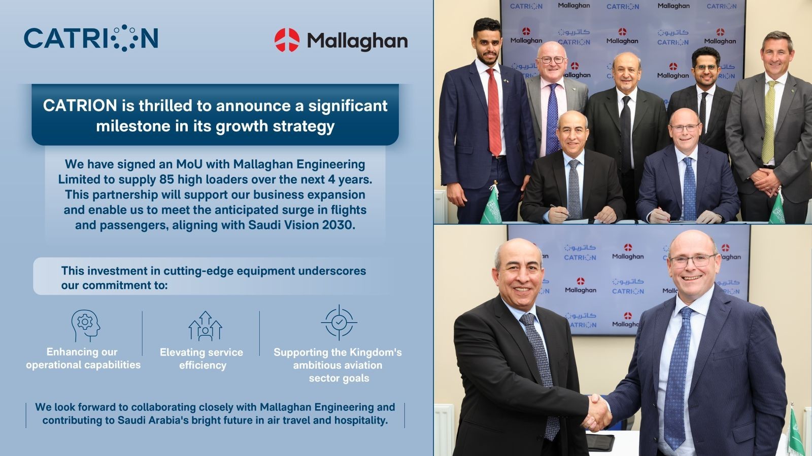 CATRION has signed a Memorandum of Understanding with Mallaghan